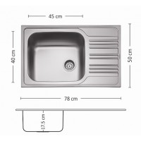 Мивка BOWL BB 78.1 SI