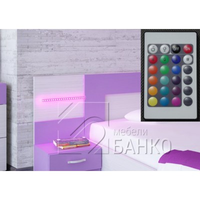 Спален комплект Адел с LED осветление