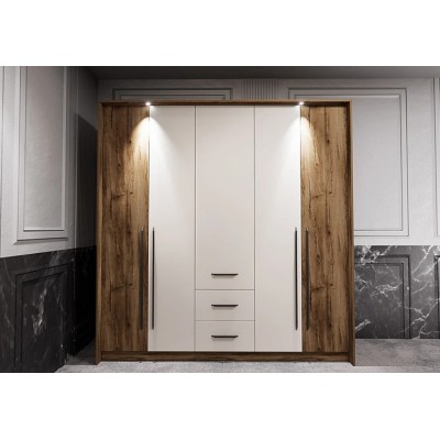 Петкрилен гардероб Stefano 2100 х 585 х 2125 см