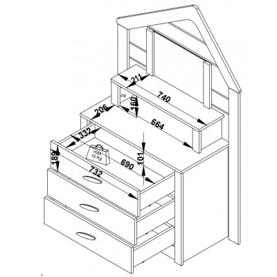 Детски скрин MY HOUSE