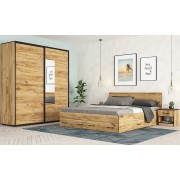 Спален комплект Аполо 5 160х200 дъб голд крафт