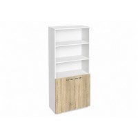 Етажерка АВА 5 с 2 вратички - корпус бяло
