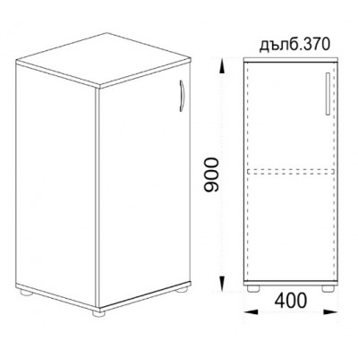 Модулен шкаф Сити 6234