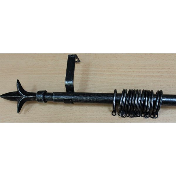 Метален Корниз м.№5 А19020 160/300 черно/сребро - 88 KOR000274