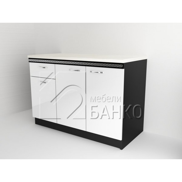 Долен кухненски шкаф с три врати и чекмедже Д3