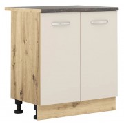 ЛОРЕН В 2 кашмир мат - долен кухненски шкаф с 2 врати Ш800