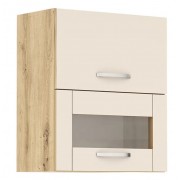 ЛОРЕН G 40 кашмир мат - горен кухненски шкаф с 2 клапващи врати Ш600