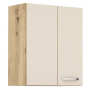 ЛОРЕН G 31 кашмир мат - горен кухненски шкаф за ъгъл с 1 врата Ш600