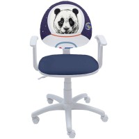 Детски офис стол Smart White Astro Panda