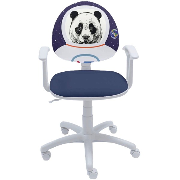 Детски офис стол Smart White Astro Panda