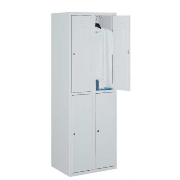 Метален двоен гардероб с 2 отделения SUS 322 W