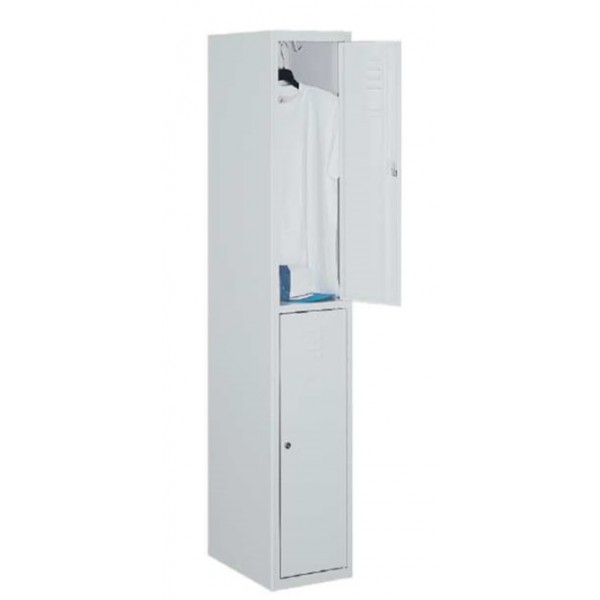Метален единичен гардероб с 2 отделения SUS 312 W