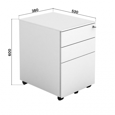 Метален контейнер 380/530/H600мм